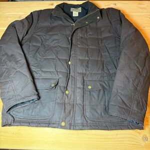 Men's L.L.Bean Upcountry Waxed-Cotton Down Jacket* LARGE *
